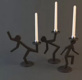 Human Shaped Candlestick  Mode 3d model