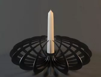 Arc Candlestick Decorative Lamp 3d model Arc Candlestick Decorative Lamp 3d model