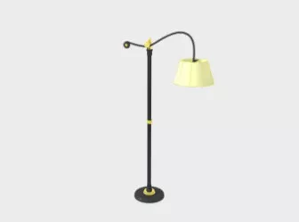 Retro Floor Lamp 3d model Retro Floor Lamp 3d model