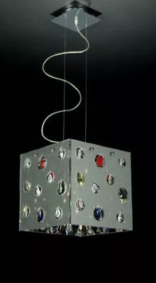 The Square Lampshade Embedded Crystal Chandeliers 3d model The Square Lampshade Embedded Crystal Chandeliers 3d model