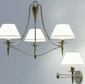 European Wall Lamp 3d model