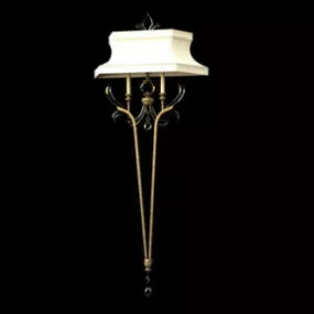 European Classical Wall Lamp 3d model