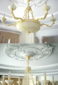 European Living Room Chandelier 3d model