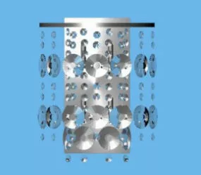 European Modern Crystal Lamp 3d model