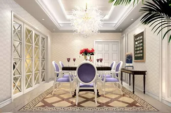 Modern Purple Restaurant Design 3d model Modern Purple Restaurant Design 3d model
