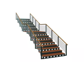 Simple Glass Stairs Design 3d model Simple Glass Stairs Design 3d model