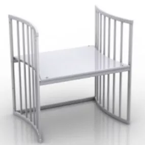 White Table 3d model