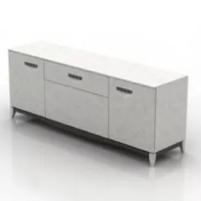 White Drawer 3d model