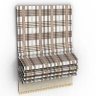 Plaid Curtains 3d model Plaid Curtains 3d model