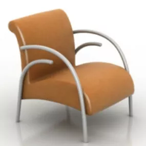 Brown Armchair 3d model