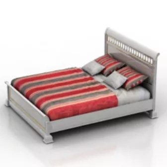 Classic Bed Furniture 3d model Classic Bed Furniture 3d model