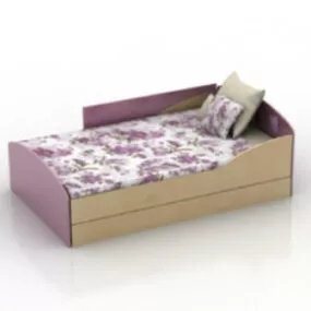 Woman Bed 3d model