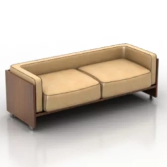 Vintage Sofa 3d model Vintage Sofa 3d model