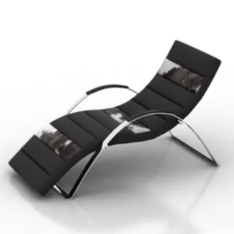 Metal Lounger Furniture 3d model Metal Lounger Furniture 3d model