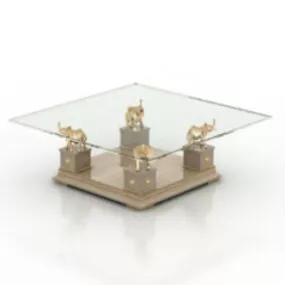 Noble Glass Coffee Table 3d model