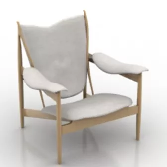 Simple Wooden Chair 3d model Simple Wooden Chair 3d model
