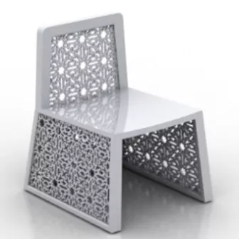 Modern Hollow Chair Design 3d model Modern Hollow Chair Design 3d model