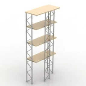 Simple Multi-storage Rack 3d model