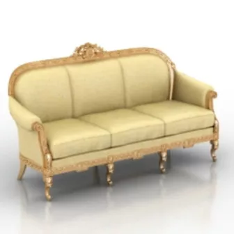 European Luxury Sofa 3d model European Luxury Sofa 3d model