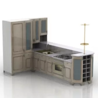 Kitchen Furniture 3d model Kitchen Furniture 3d model