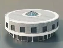 Stadium Building Astana 3d model
