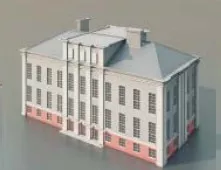 School Building 3d model