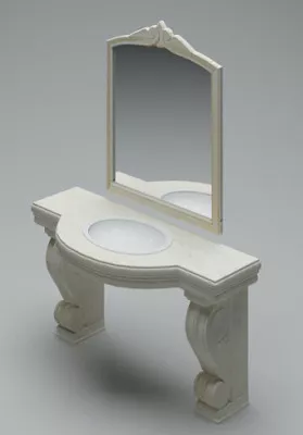Modern Sink Fonte 3d model