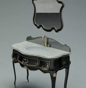 Bathroom Furniture Vanity Mirror 3d model