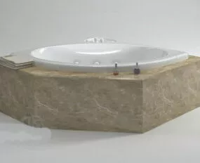 Stone Bathtube 3d model