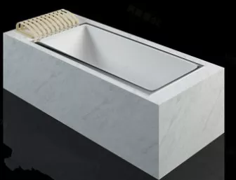 Simple Luxury Bathtub 3d model Simple Luxury Bathtub 3d model