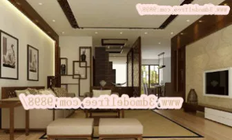 Classic Chinese Living Room 3d model Classic Chinese Living Room 3d model