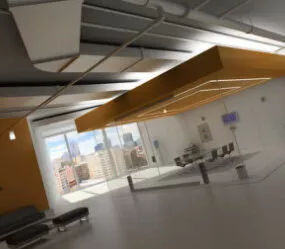 Office Meeting Room Interior 3d model