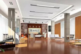 Bright Modern Meeting Room Interior 3d model