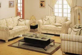 Palatial Vintage Living Room Interior 3d model