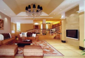 Duplex Living Room Interior Scene 3d model
