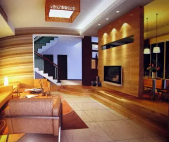 Warm Living Room Interior Scene 3d model Warm Living Room Interior Scene 3d model