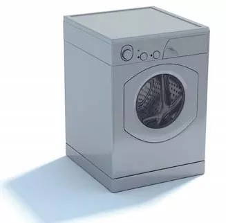 Siemens Washing Machine White Color 3d model