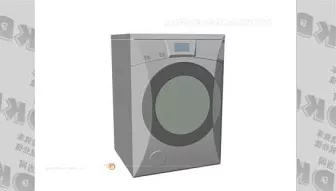 Little Swan Washing Machine 3d model Little Swan Washing Machine 3d model