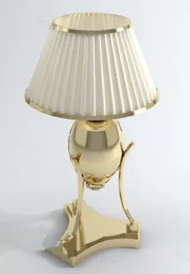 White Luxury Lamp 3d model White Luxury Lamp 3d model