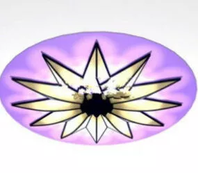 Ceiling Flower Chandelier 3d model