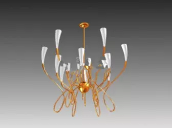 Orchid Chandeliers 3d model Orchid Chandeliers 3d model