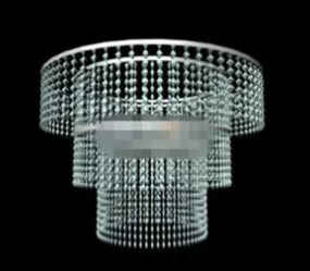 Ornate Crystal Chandelier 3d model
