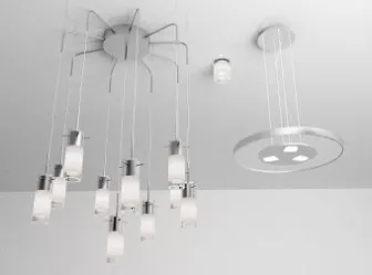European White Chandelier 3d model European White Chandelier 3d model