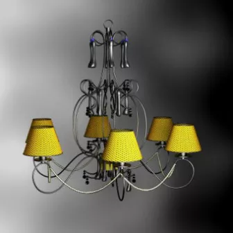 Pastoral Style Braided Chandeliers 3d model Pastoral Style Braided Chandeliers 3d model