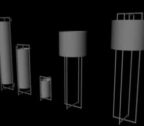 Five Home Floor Lamp 3d model