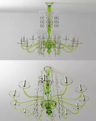 The Fashion Crystal Chandeliers 3d model The Fashion Crystal Chandeliers 3d model