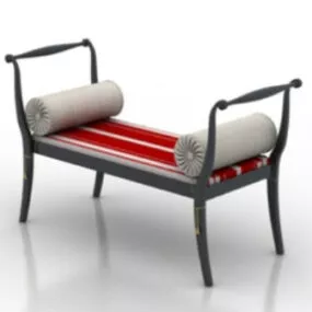 Double-style Chair 3d model