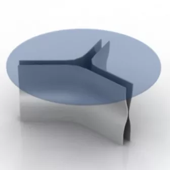Transparent Coffee Table 3d model Transparent Coffee Table 3d model