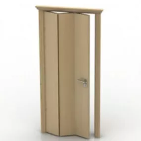 Japanese Wooden Screen Door 3d model