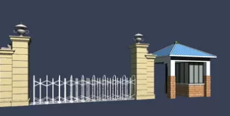Retractable Door Of Cell Entry 3d model Retractable Door Of Cell Entry 3d model